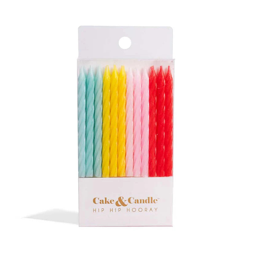 Fun Combo Spiral Candles | Rainbow