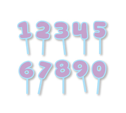 Light Blue & Lilac Bubble Topper